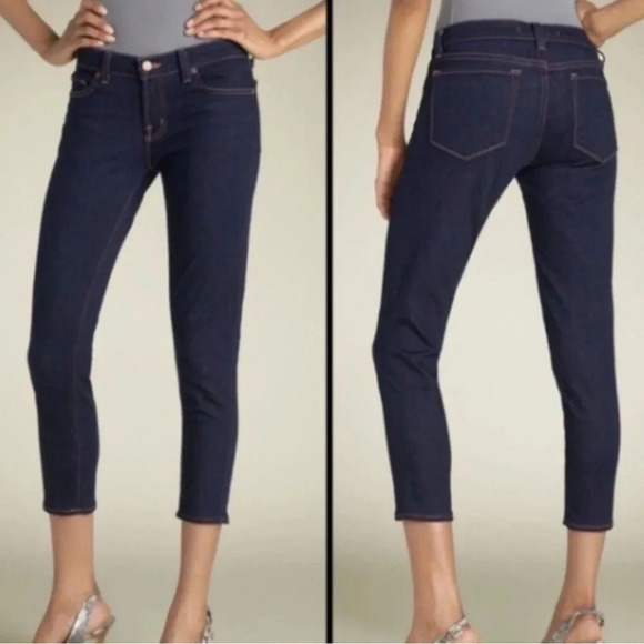 J Brand Starless crop skinny jeans with faux pockets & stretch size 28 - Picture 1 of 10